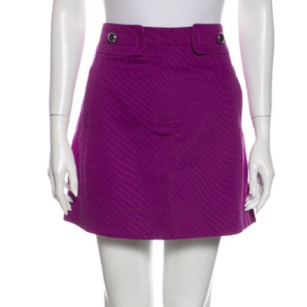 See by Chloe purple mini skirt
